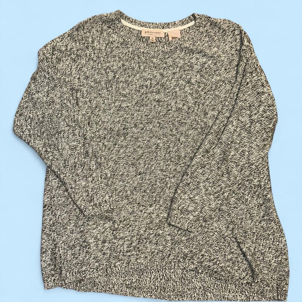 Philosophy marled oversized tunic sweater